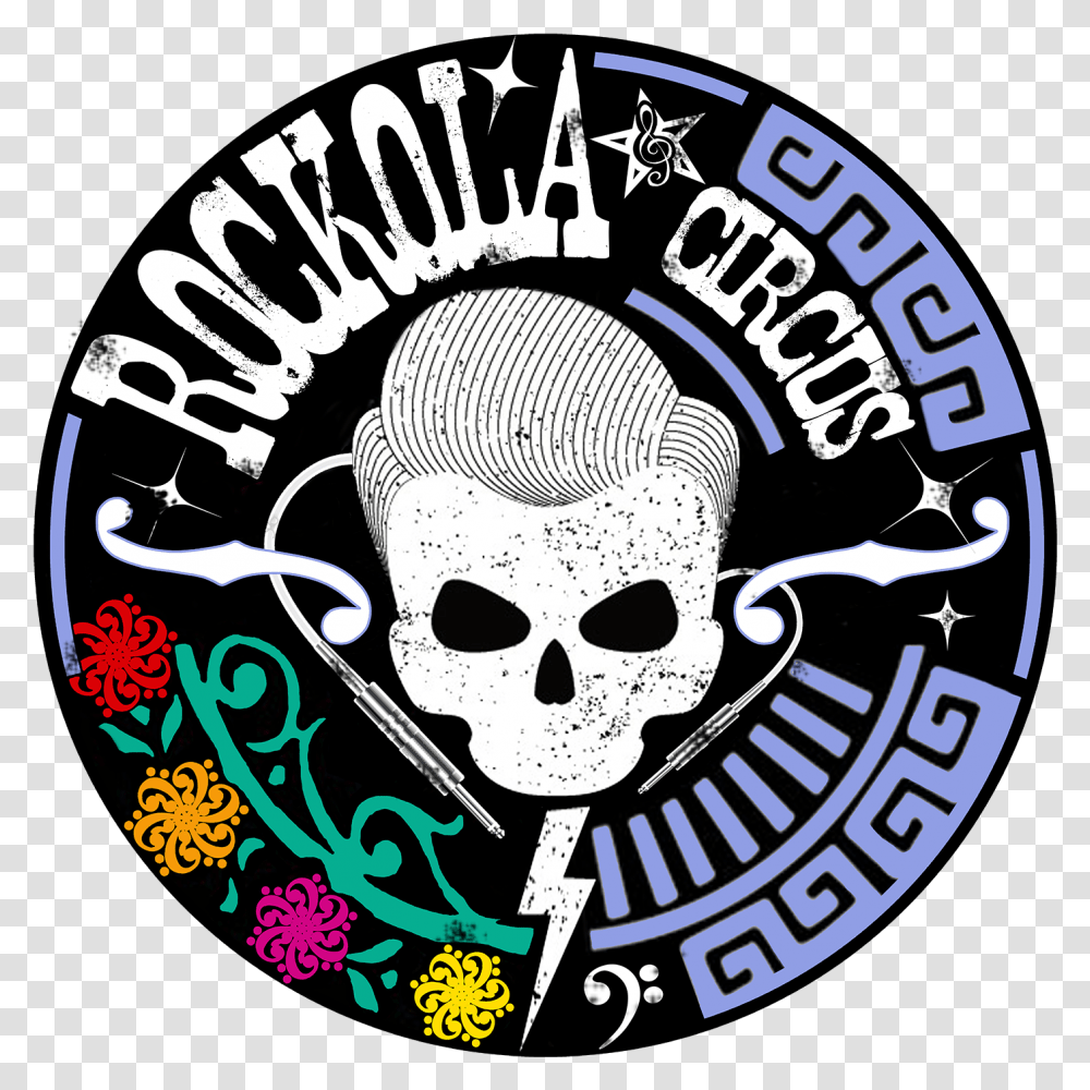 Rockola Circus Tributeband Band Early College Economedes, Label, Logo Transparent Png