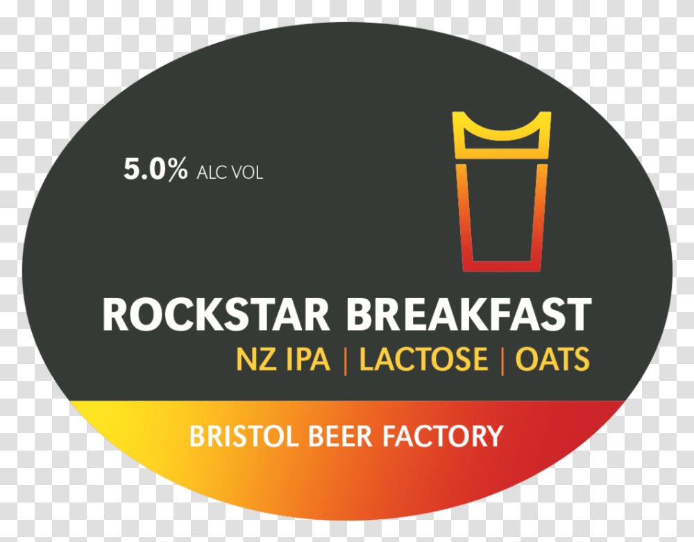 Rockstar Breakfast Bristol Beer Factory Label, Text, Word, Logo, Symbol Transparent Png
