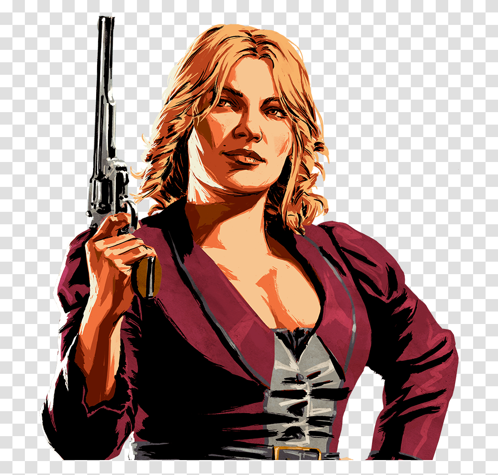 Rockstar Games Social Club Red Dead Redemption 2 Characters, Person, Art, Female, Clothing Transparent Png