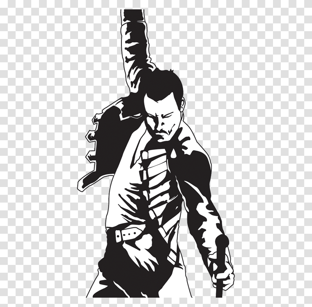 Rockstar, Performer, Person, Human, Stencil Transparent Png