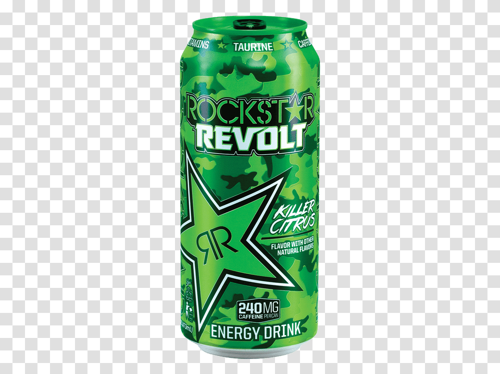 Rockstar Revolt Killer Citrus Rockstar Energy Drink Green, Absinthe, Liquor, Alcohol, Beverage Transparent Png
