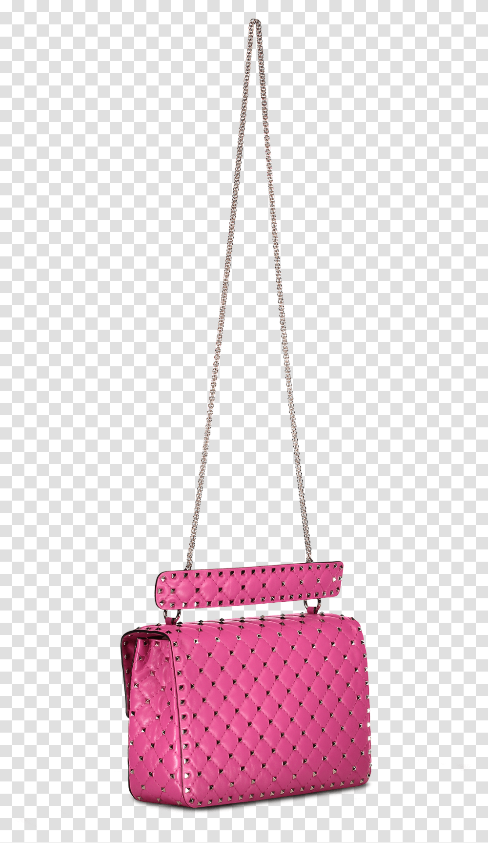 Rockstud Spike Large Shoulder Bag Pink Orchid, Handbag, Accessories, Accessory, Purse Transparent Png