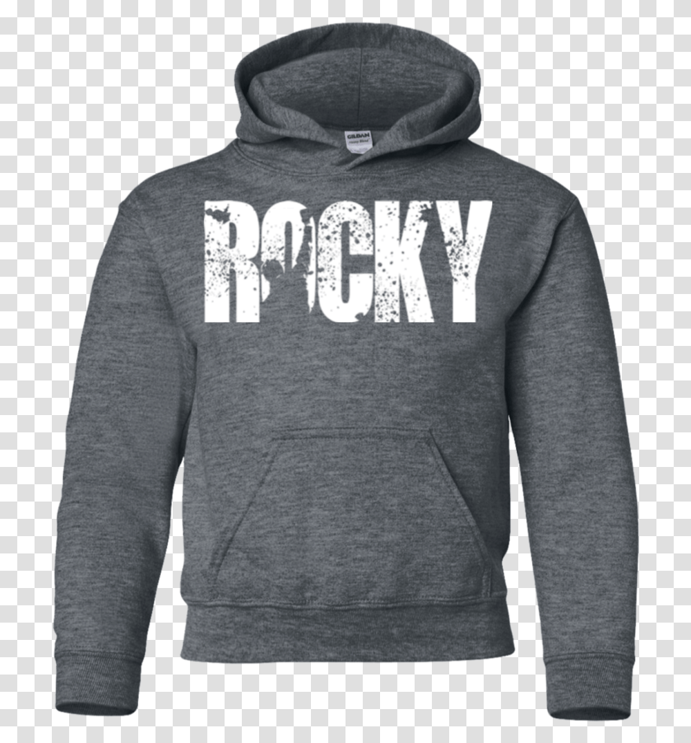 Rocky Balboa Officially Licensed Youth Ls Shirtsweatshirthoodie Hoodie, Apparel, Sweater, Person Transparent Png