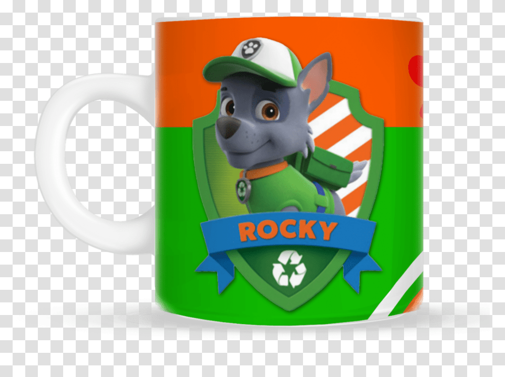 Rocky Paw Patrol Cake Topper, Coffee Cup, Toy Transparent Png