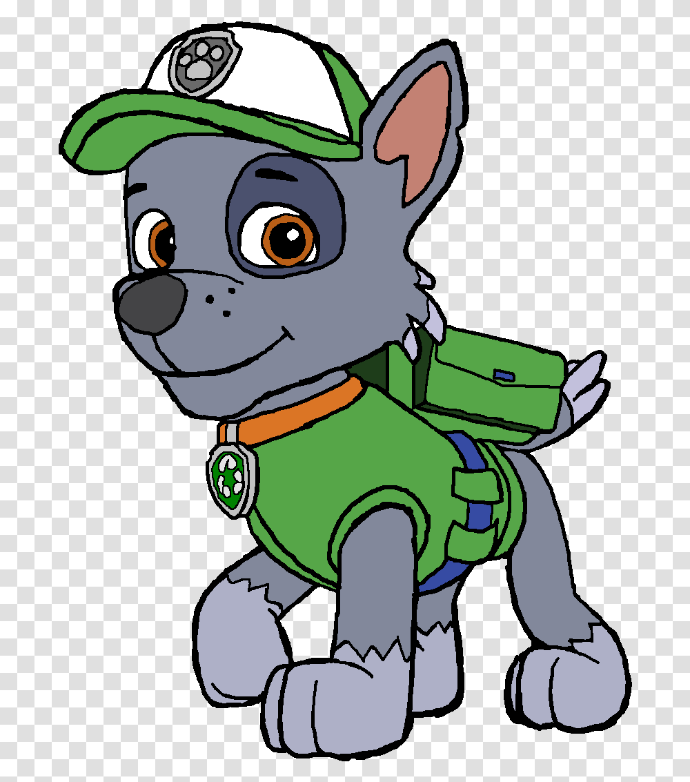 Rocky Paw Patrol Clipart Rocky Paw Patrol Drawing Transparent Png