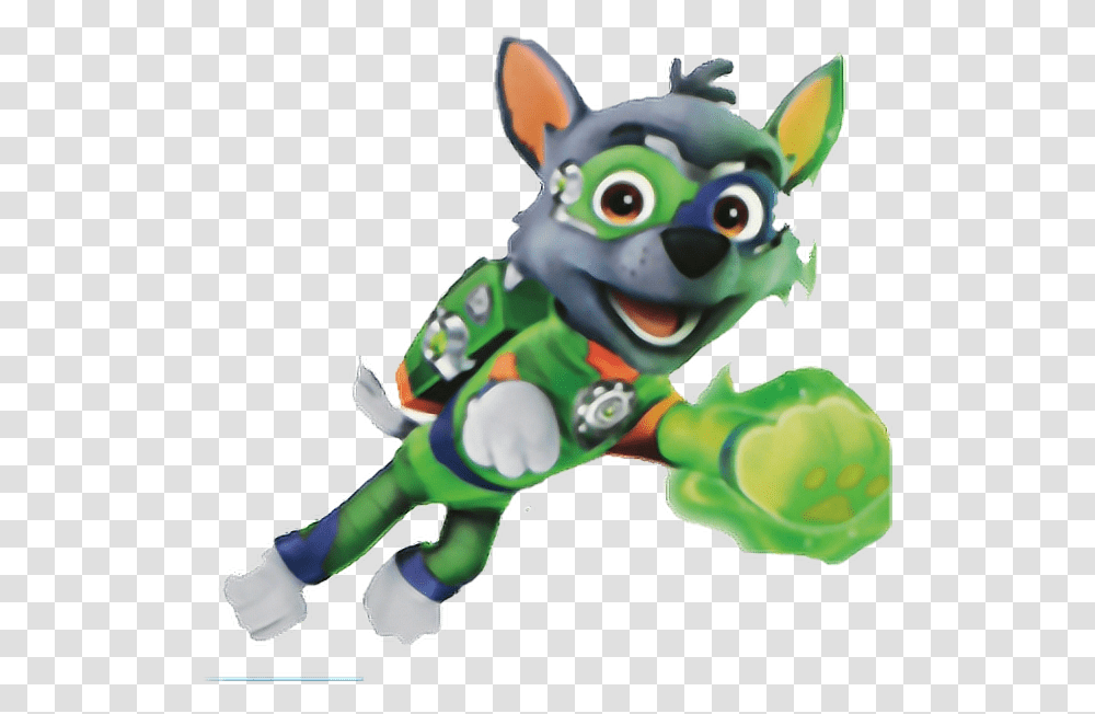 Rocky Pawpatrol Rocky Superhero Paw Patrol, Toy, Green, Figurine, Animal Transparent Png