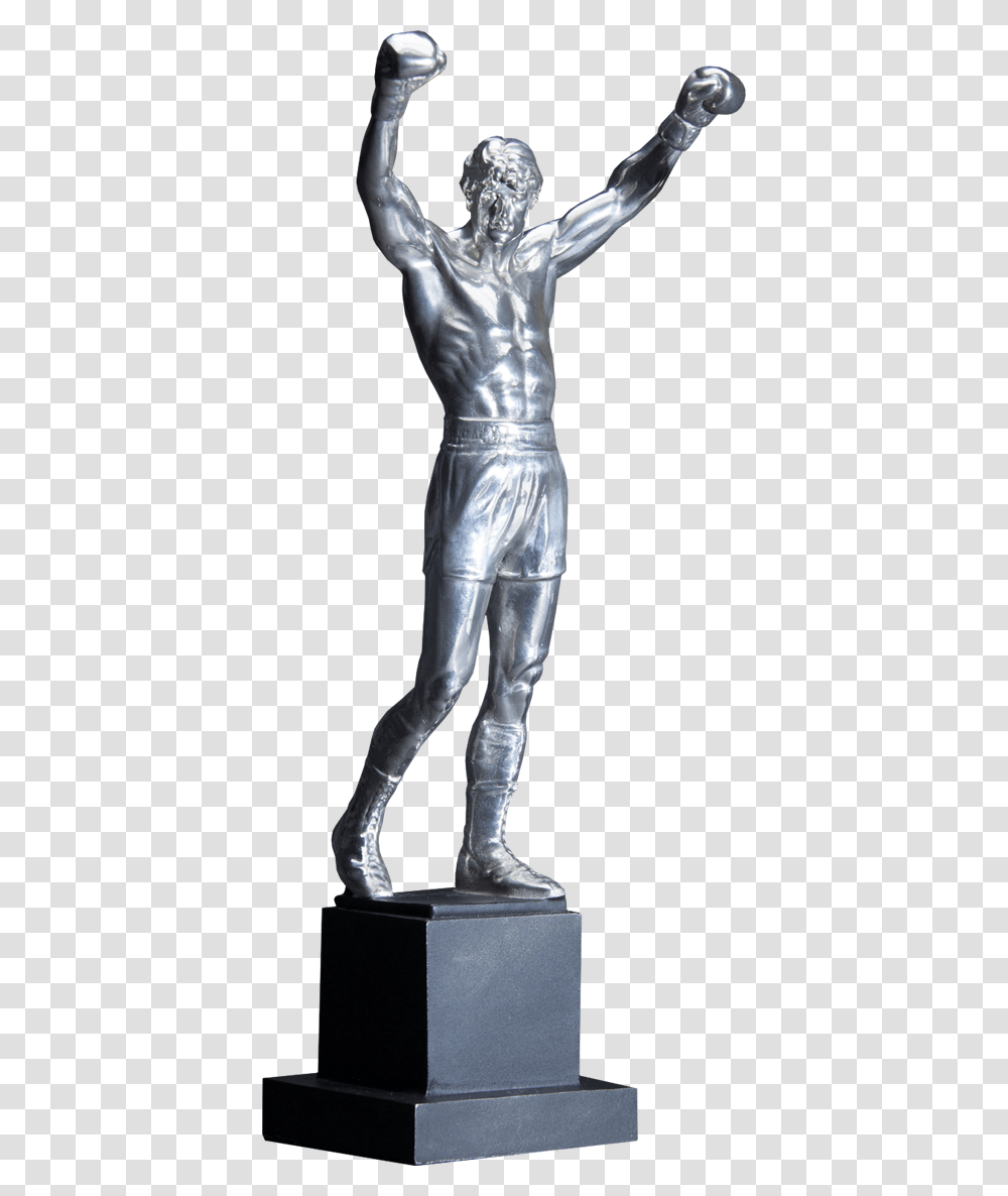Rocky Statue Pewter Schomberg, Apparel, Person, Human Transparent Png