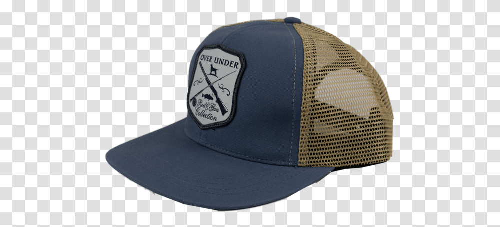 Rod Amp Gun Mesh Back Bold Blue Baseball Cap, Apparel, Hat Transparent Png