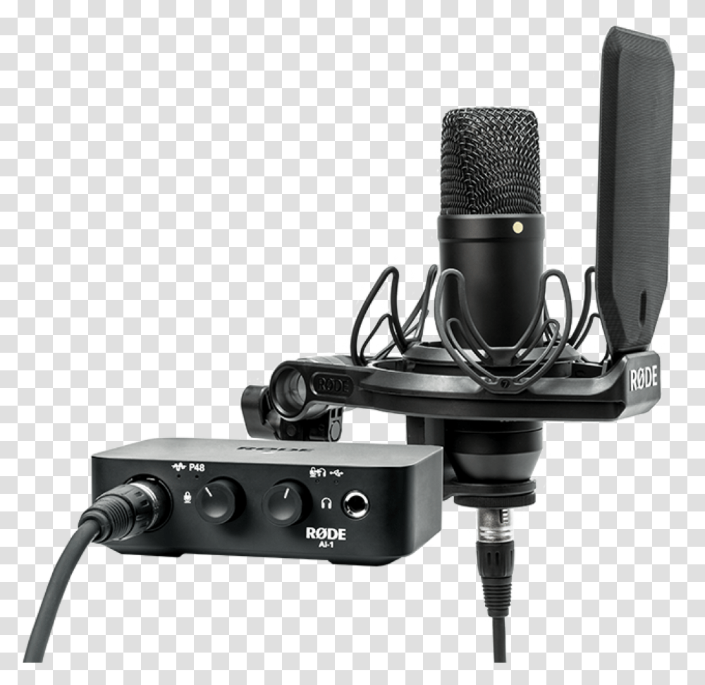 Rode Nt1 Condensor Microphone Plus Ai1 Interface Complete Studio Kit Rode Nt1a1, Electrical Device, Electronics, Camera Transparent Png