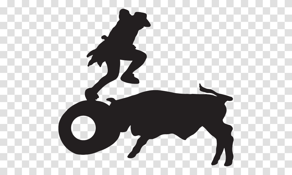 Rodeo Clown Decal, Silhouette, Stencil, Dog, Pet Transparent Png