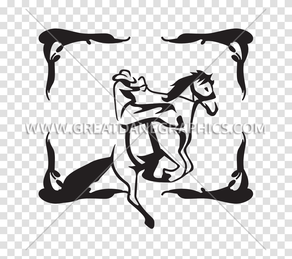 Rodeo Old School Production Ready Artwork For T Shirt Printing, Pole Vault, Sport, Acrobatic, Drawing Transparent Png