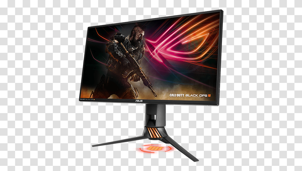 Rog Swift Pg258q Call Of Duty Black Ops 4 Edition Asus Rog Strix Scar Edition, LCD Screen, Monitor, Electronics, Display Transparent Png