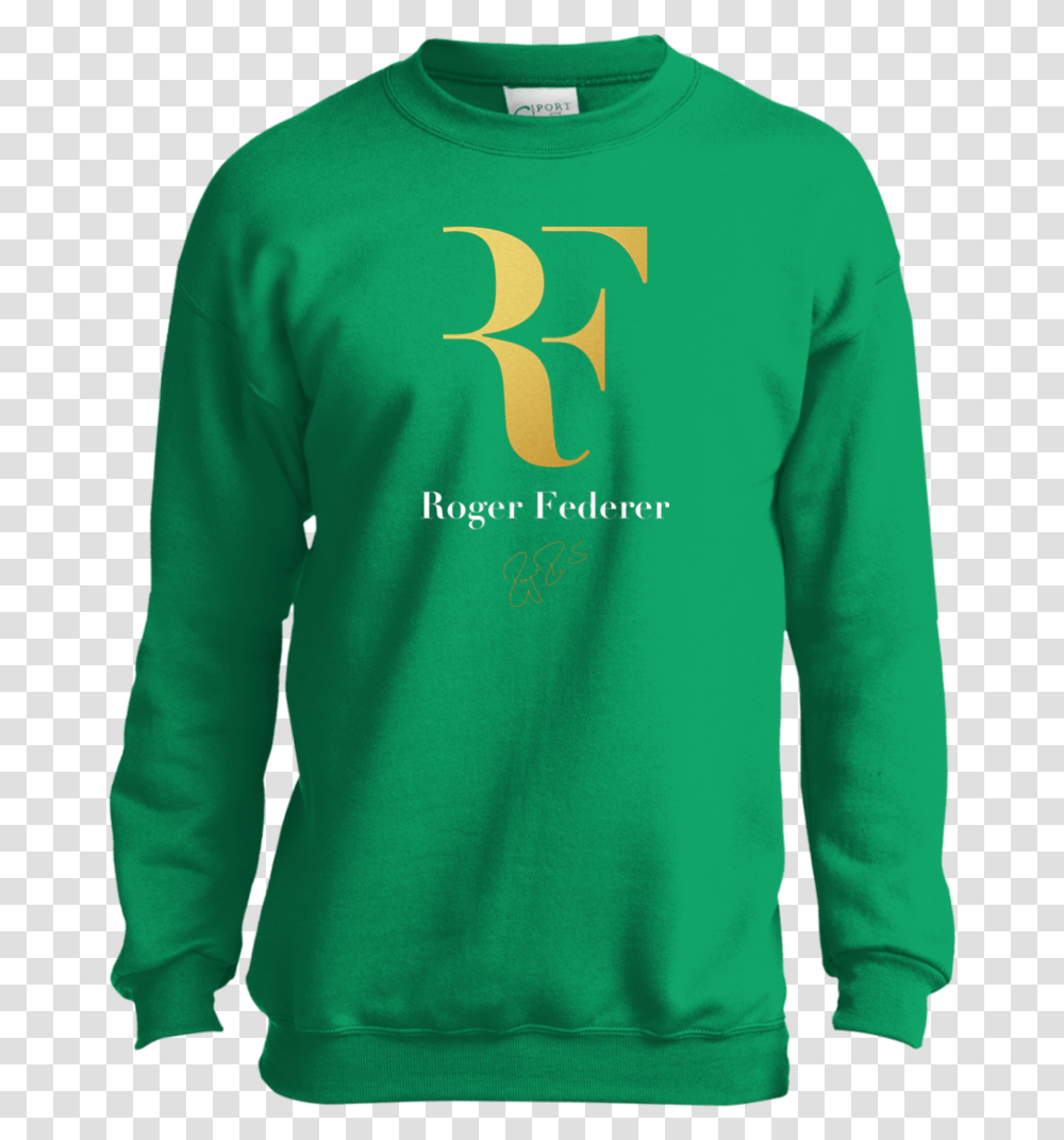 Roger Federer Youth Sweatshirt Sweatshirts T Shirt, Sleeve, Apparel, Long Sleeve Transparent Png