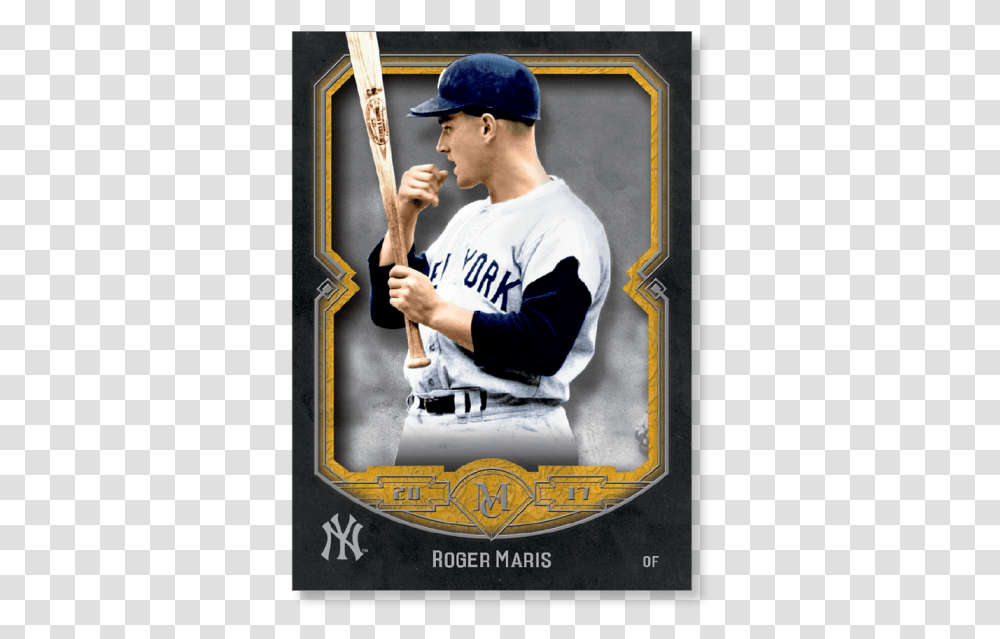 Roger Maris 2017 Topps Museum Collection Base Poster New York Yankees, Person, Human, Hat Transparent Png