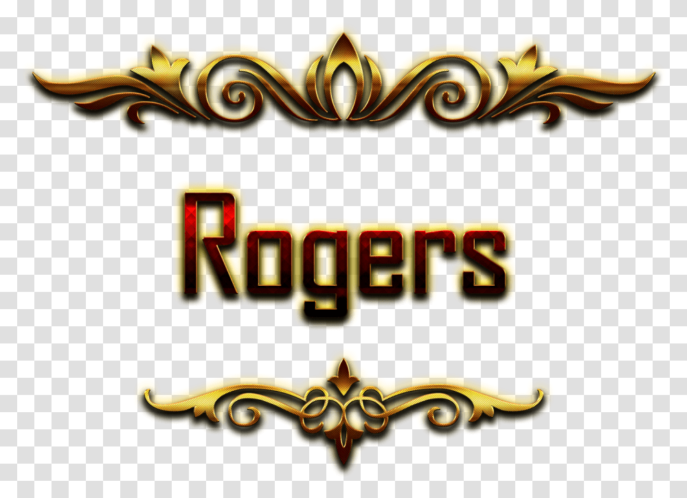 Rogers Decorative Name Harsh Name, Emblem, Animal Transparent Png