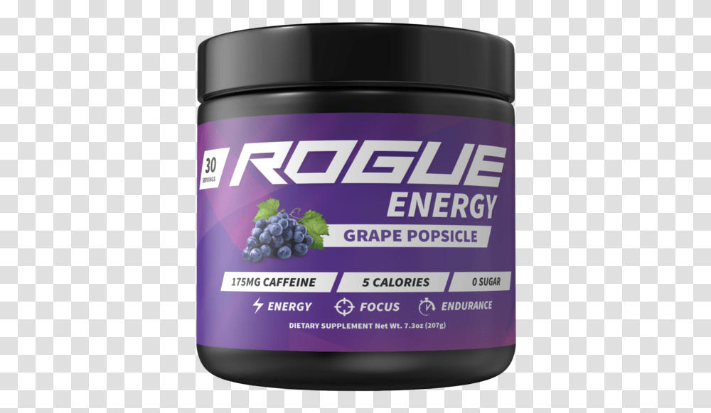 Rogue Energy Best Gaming Energy Drink Rogue Energy Grape, Cosmetics, Plant, Bottle, Beer Transparent Png