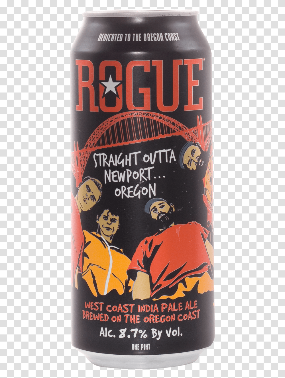 Rogue Straight Outta Newport, Beer, Alcohol, Beverage, Drink Transparent Png