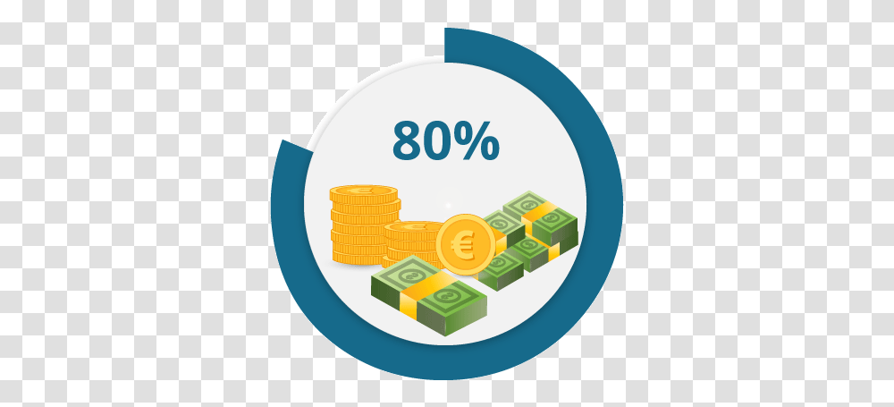 Roi Market Share Icon, Text, Label, Number, Symbol Transparent Png