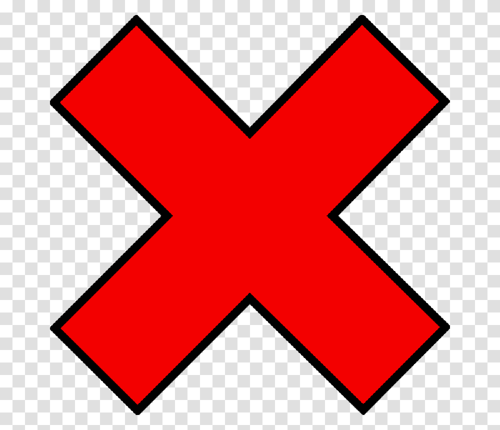 Rojo Mark Cruz Cruzado Mal Incorrecto Signo Cross Out Clipart, Logo, Trademark, First Aid Transparent Png