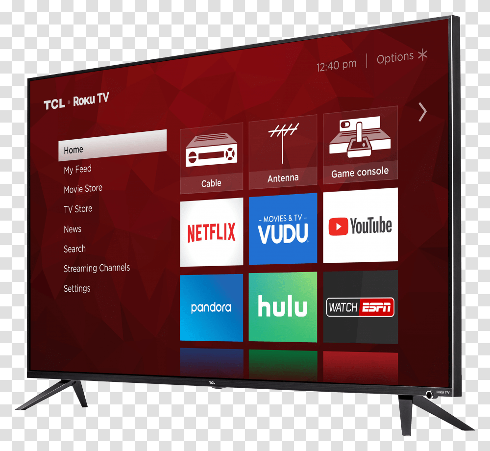 Roku 75 Inch Tv, Monitor, Screen, Electronics, Display Transparent Png