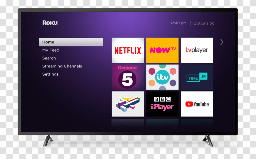 Roku Tv Home Screen, Monitor, Electronics, Display, Computer Transparent Png