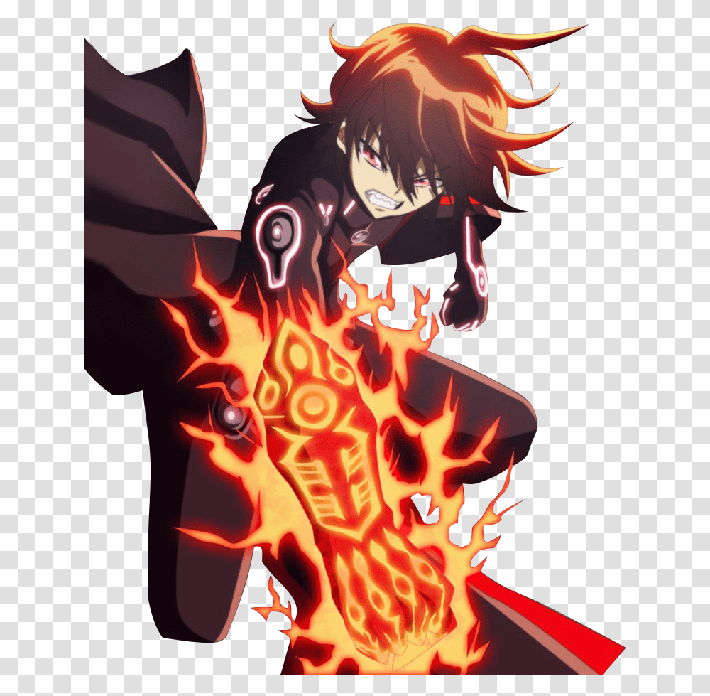 Rokuro Dreager1com Fanart Twin Star Exorcists Rokuro, Fire, Flame, Person, Human Transparent Png