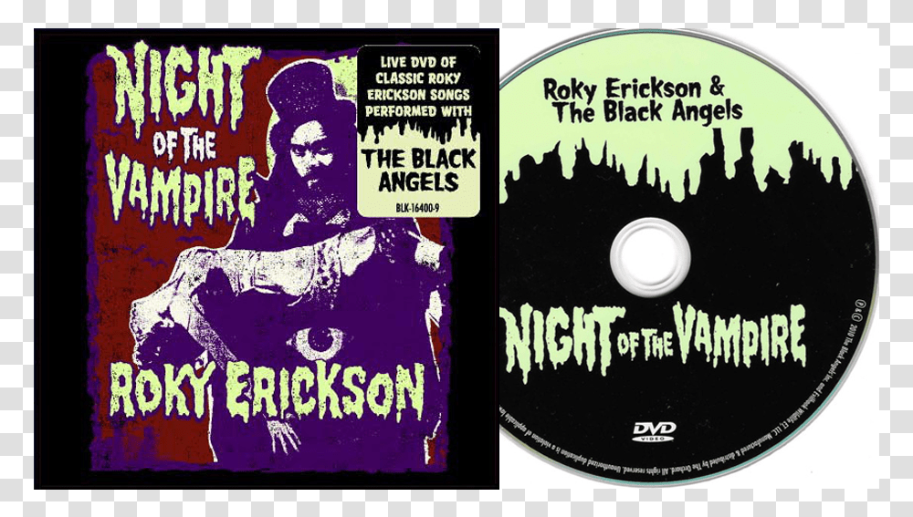 Roky Erickson Amp The Black Angels Roky Erickson Night Of The Vampire, Disk, Dvd, Person, Human Transparent Png