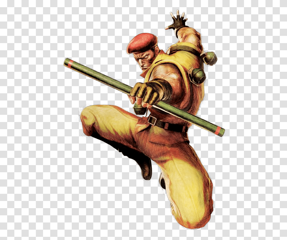 Rolento Schugerg Street Fighter, Person, Human, Samurai, Hunting Transparent Png