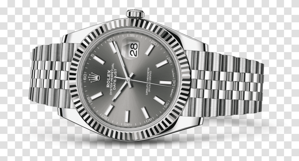 Rolex 41 Mm Replica Datejust, Wristwatch Transparent Png