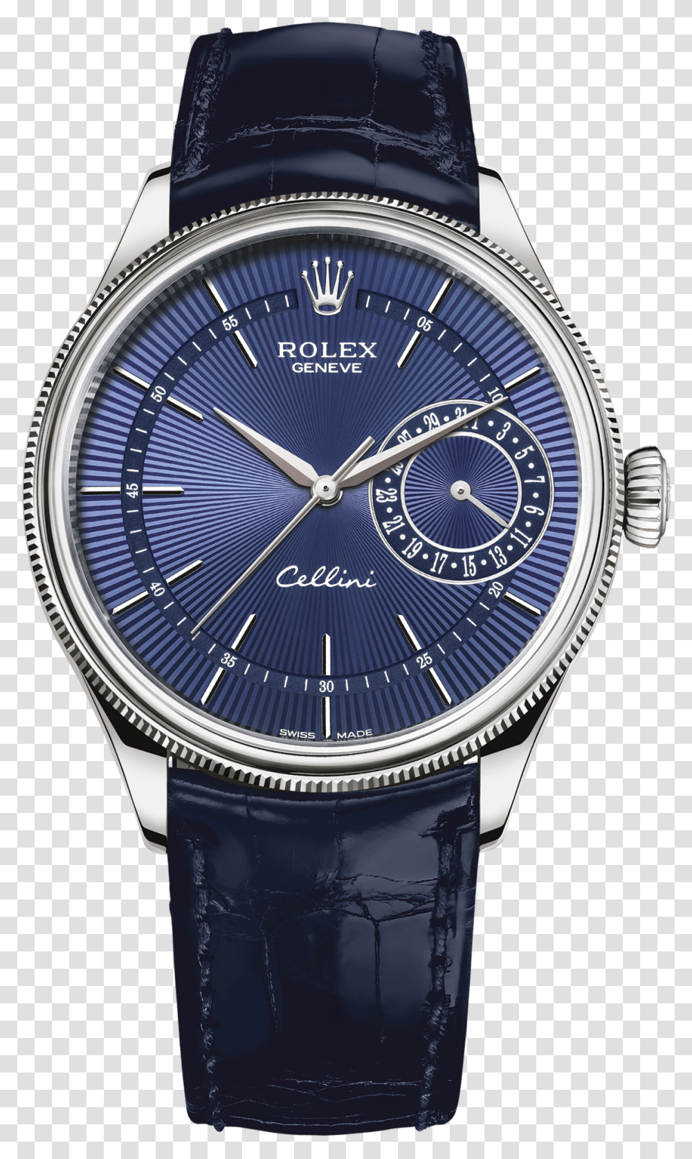 Rolex Cellini Date Watch 18 Ct White Gold M505190011 Rolex Cellini, Wristwatch, Text, Clock Tower, Architecture Transparent Png