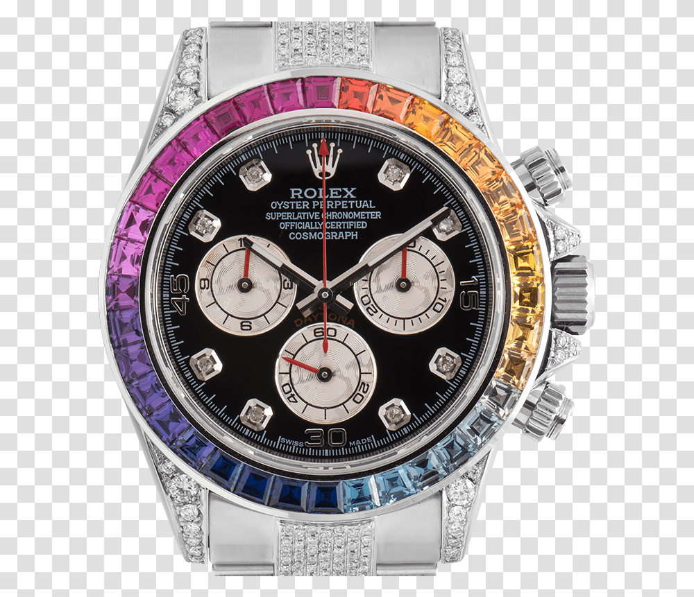 Rolex Cosmograph Daytona In Steel Diamond Set With, Wristwatch, Clock Tower, Architecture, Building Transparent Png