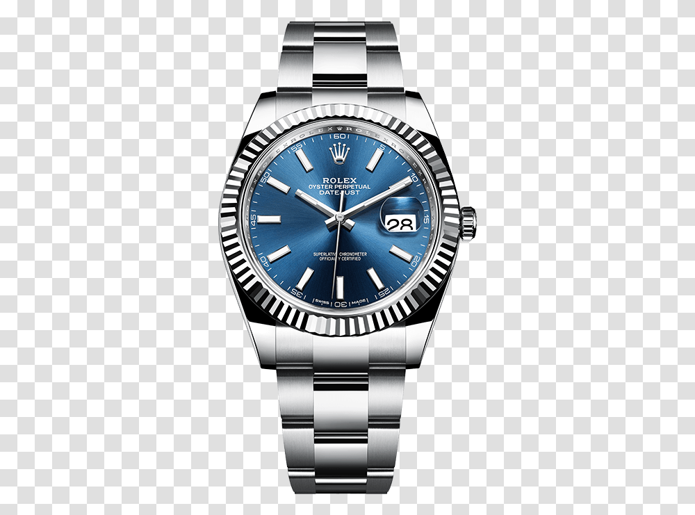 Rolex Datejust 41 Blue, Wristwatch, Clock Tower, Architecture, Building Transparent Png