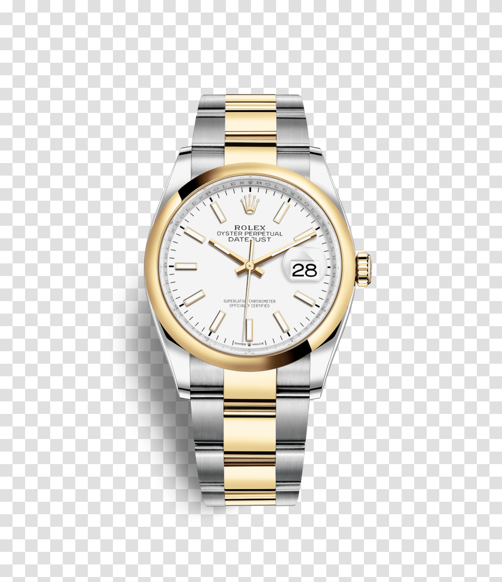 Rolex Datejust Stainless Steel Yellow Gold, Wristwatch, Clock Tower, Architecture, Building Transparent Png