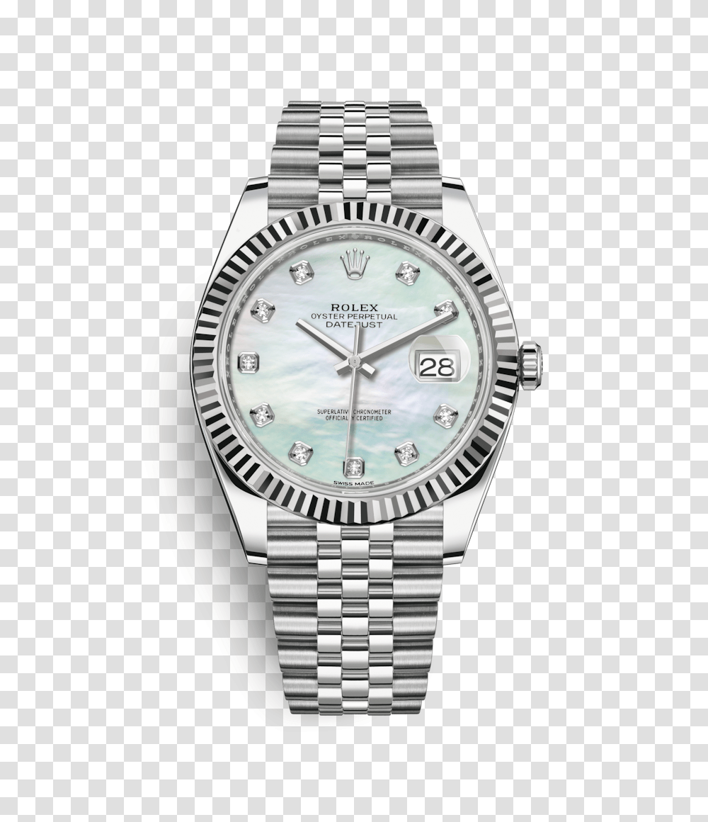 Rolex Datejust White Rolesor, Wristwatch, Clock Tower, Architecture, Building Transparent Png