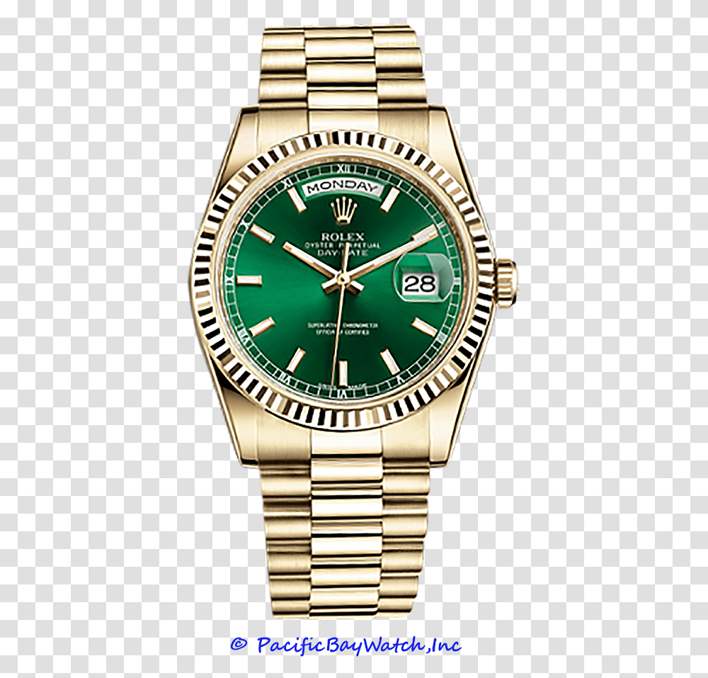 Rolex Day Date Green Dial Rolex Day Date Gold Green, Wristwatch, Clock Tower, Architecture, Building Transparent Png