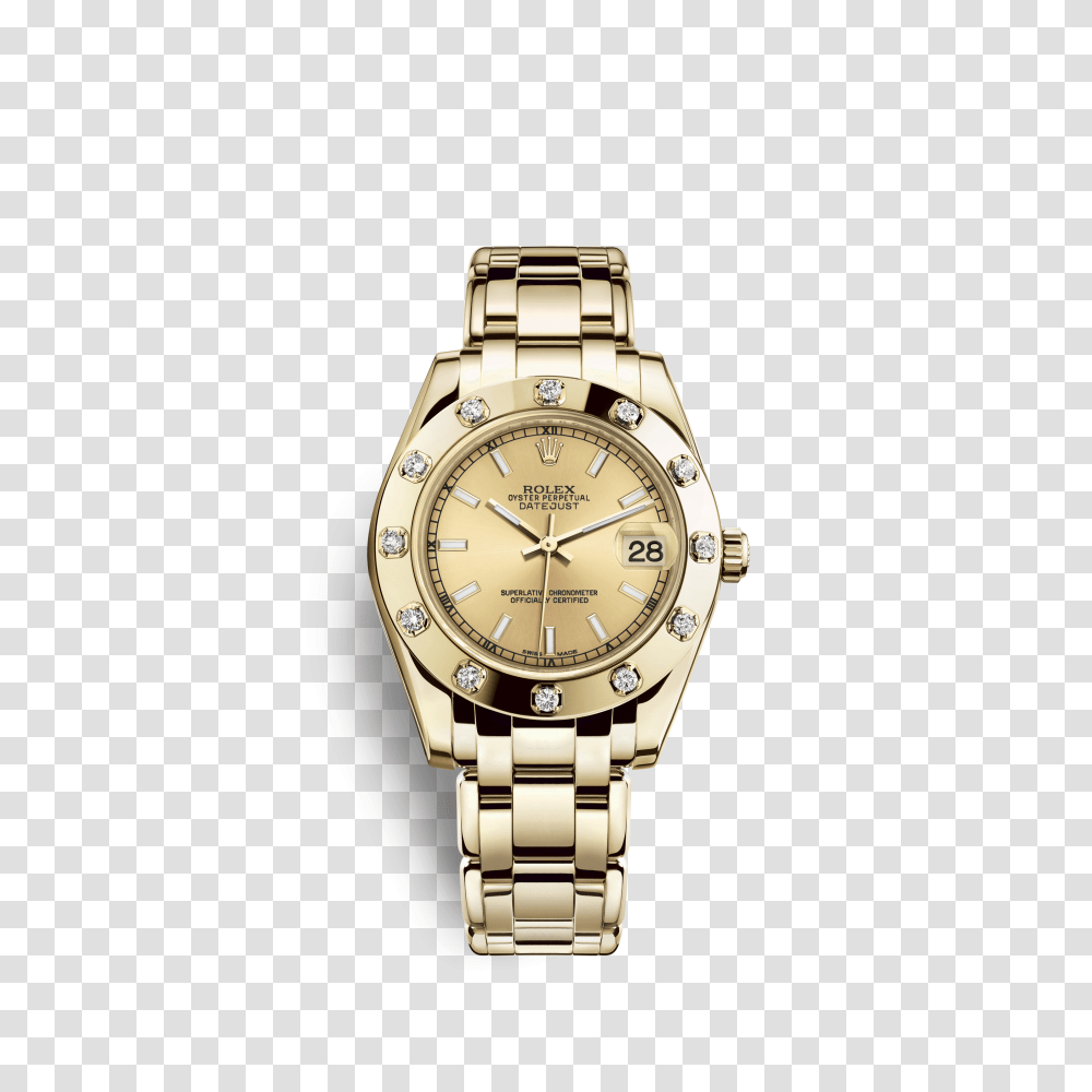 Rolex Day Date Watch Ct Yellow Gold, Wristwatch Transparent Png