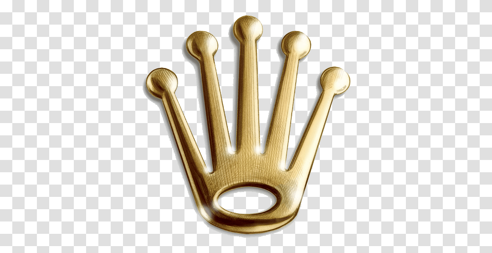 Rolex Logo Clipart Hq Image Gold Rolex Crown Logo, Bronze, Hammer, Tool, Leisure Activities Transparent Png