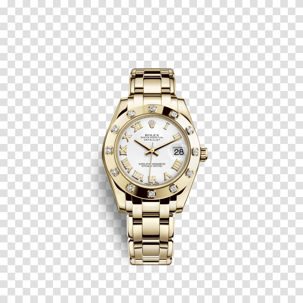 Rolex Pearlmaster Watch Ct Yellow Gold, Wristwatch Transparent Png