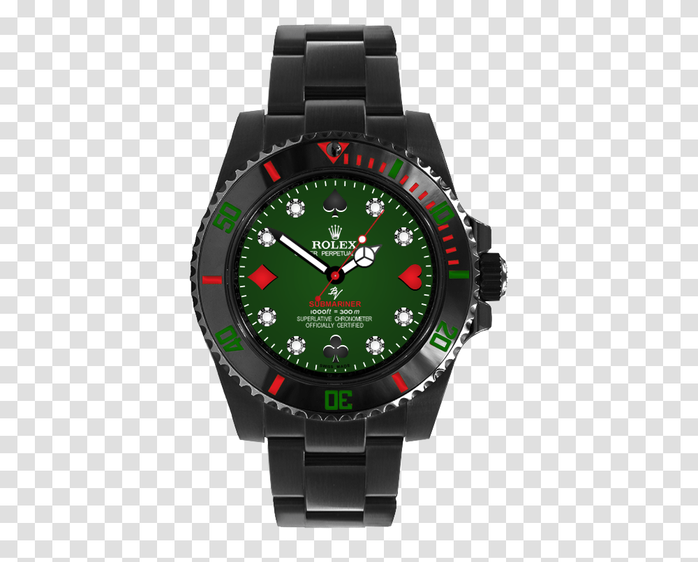 Rolex Submariner Black Venom, Wristwatch, Clock Tower, Architecture, Building Transparent Png