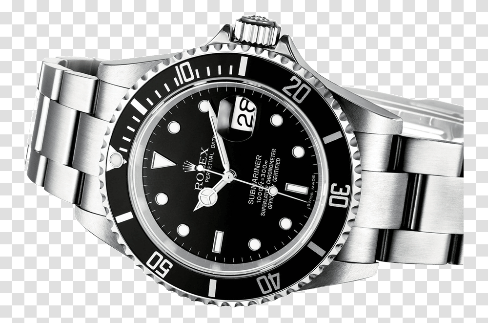 Rolex Submariner Date Black Big, Wristwatch Transparent Png