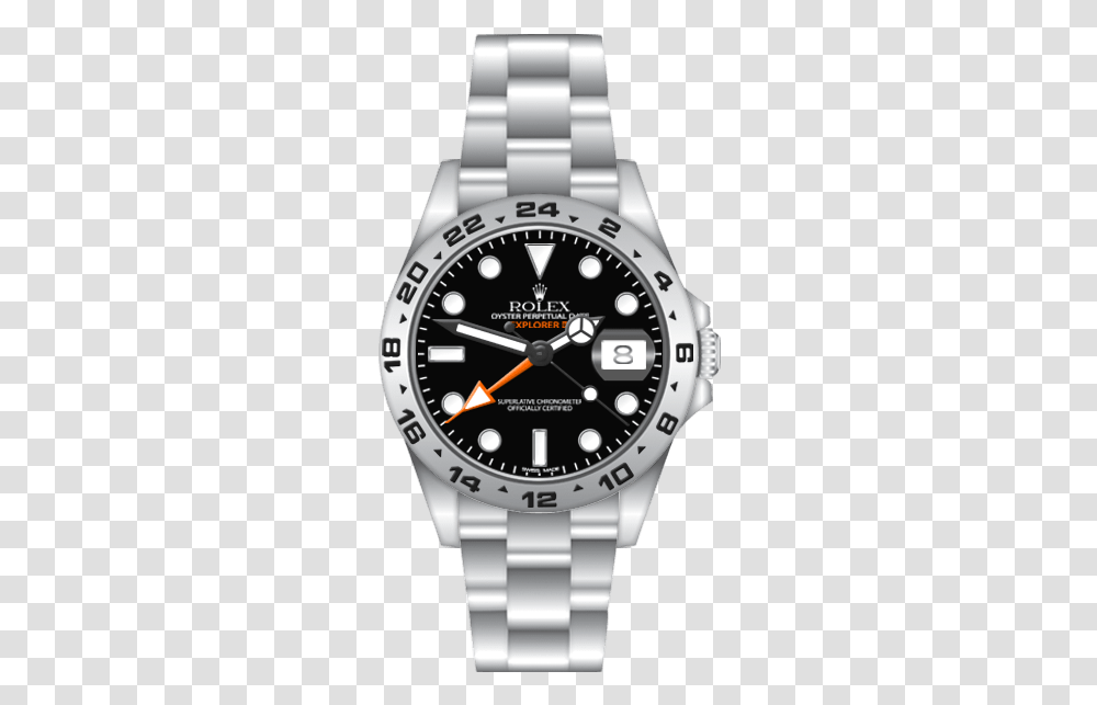 Rolex Watch Black And Silver, Wristwatch, Clock Tower, Architecture, Building Transparent Png