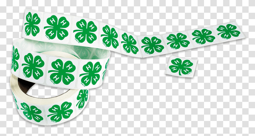 Roll Of 500 Clover Stickers Belt, Sash Transparent Png