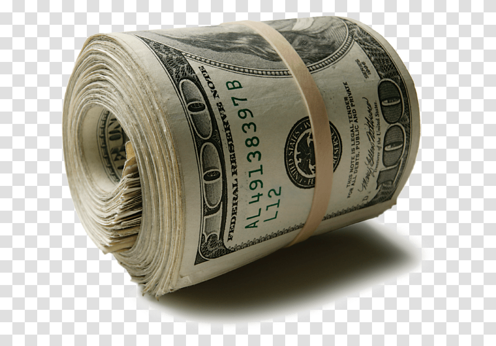 Roll Of Money Roll Of Money, Dollar, Tape Transparent Png
