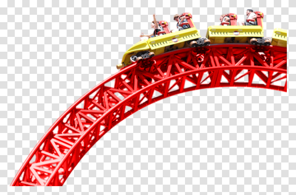 Roller Coaster, Amusement Park, Construction Crane, Theme Park Transparent Png