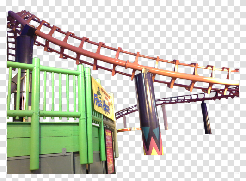 Roller Coaster, Amusement Park, Construction Crane Transparent Png