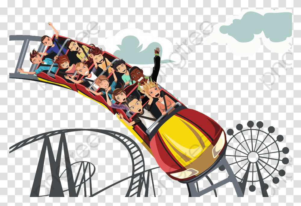 Roller Coaster Clip Art People Riding On A Roller Coaster Clipart, Person, Human, Amusement Park, Sled Transparent Png