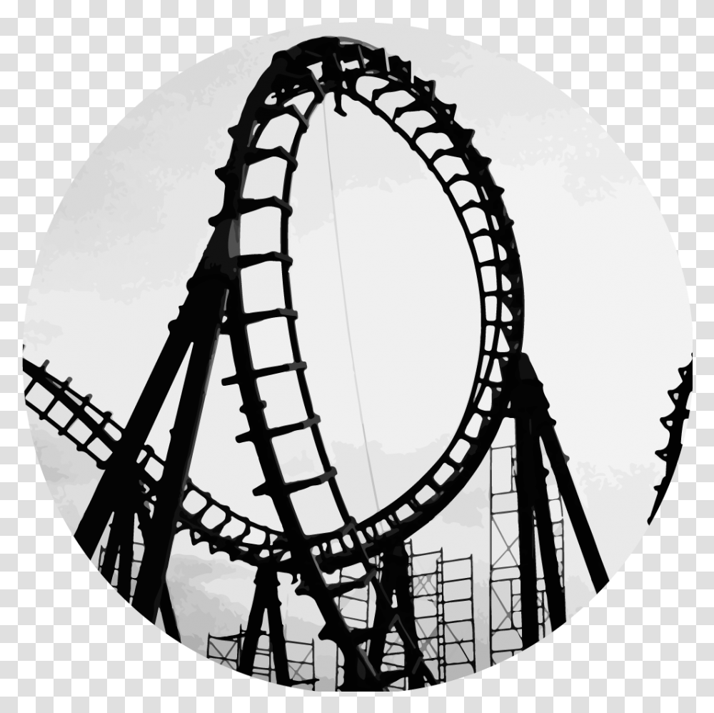 Roller Coaster Drawing Easy Roller Coaster, Amusement Park, Lamp,  Transparent Png