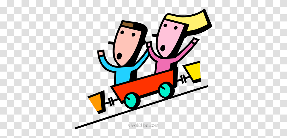 Roller Coasters Royalty Free Vector Clip Art Illustration, Vehicle, Transportation, Paper, Poster Transparent Png