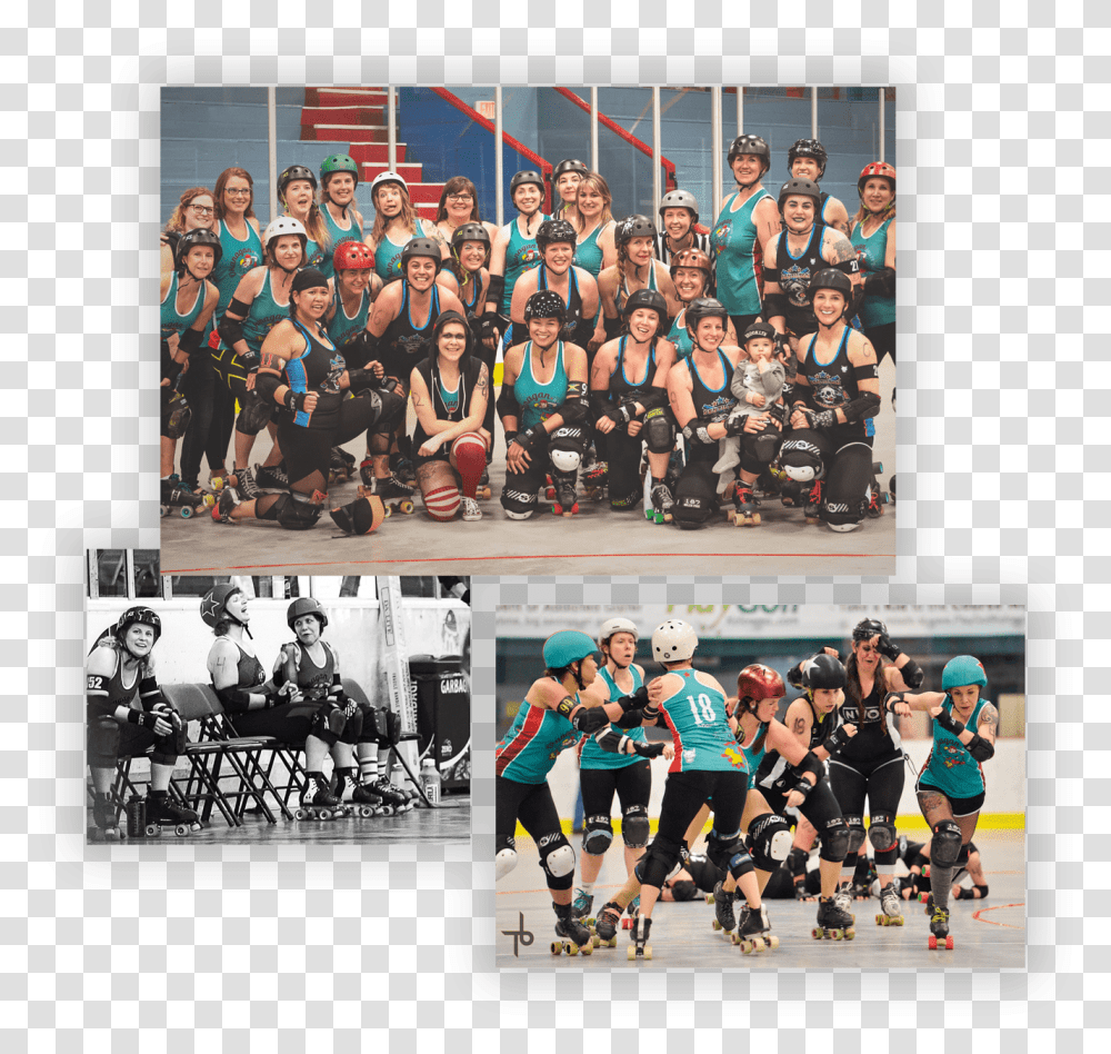 Roller Derby, Collage, Poster, Advertisement, Person Transparent Png