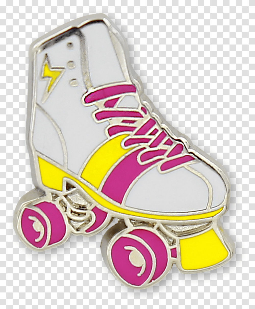 Roller Skate Enamel Pin Roller Derby, Shoe, Footwear, Apparel Transparent Png